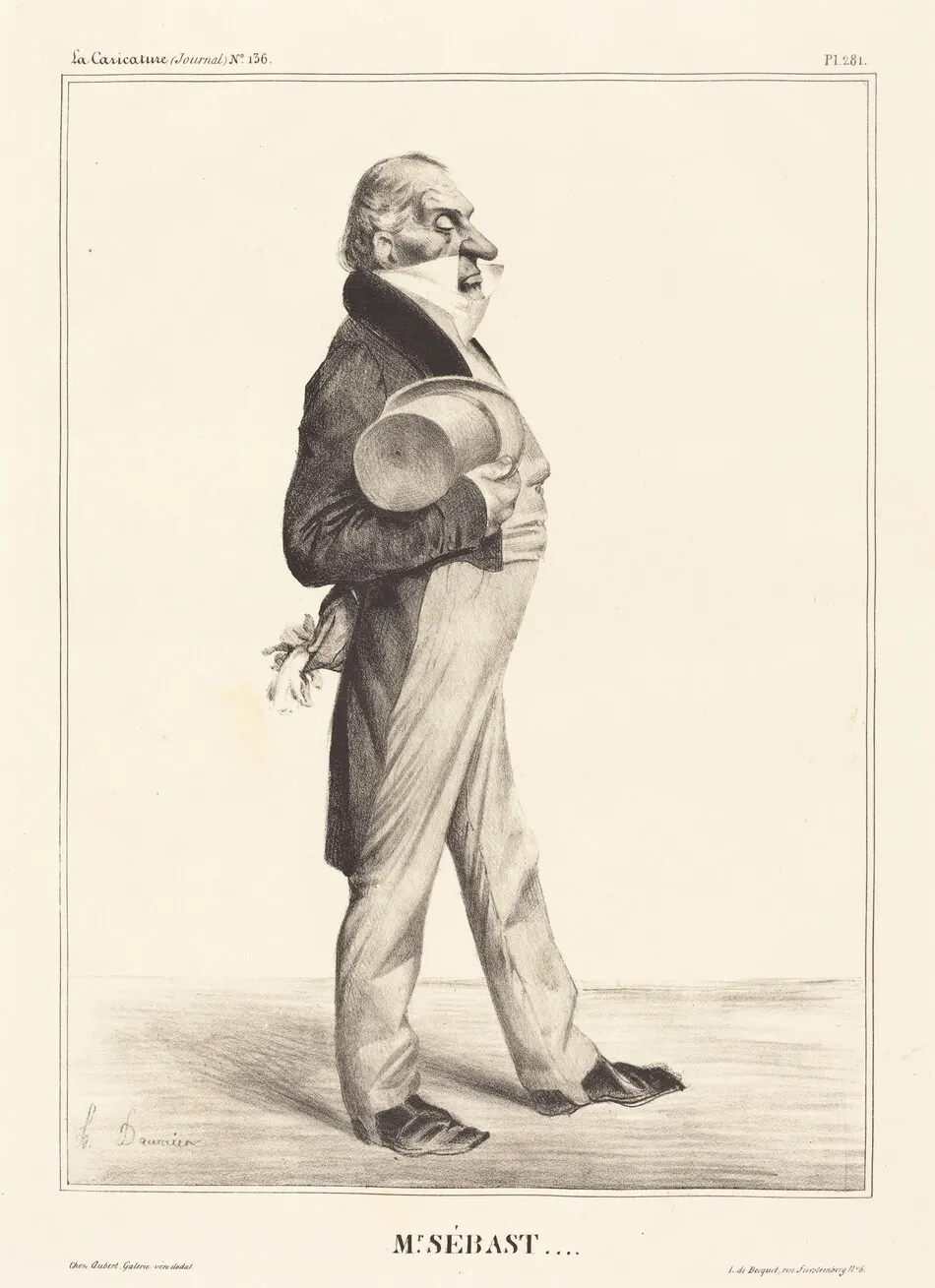 Comte Horace Sébastiani by Honoré Daumier