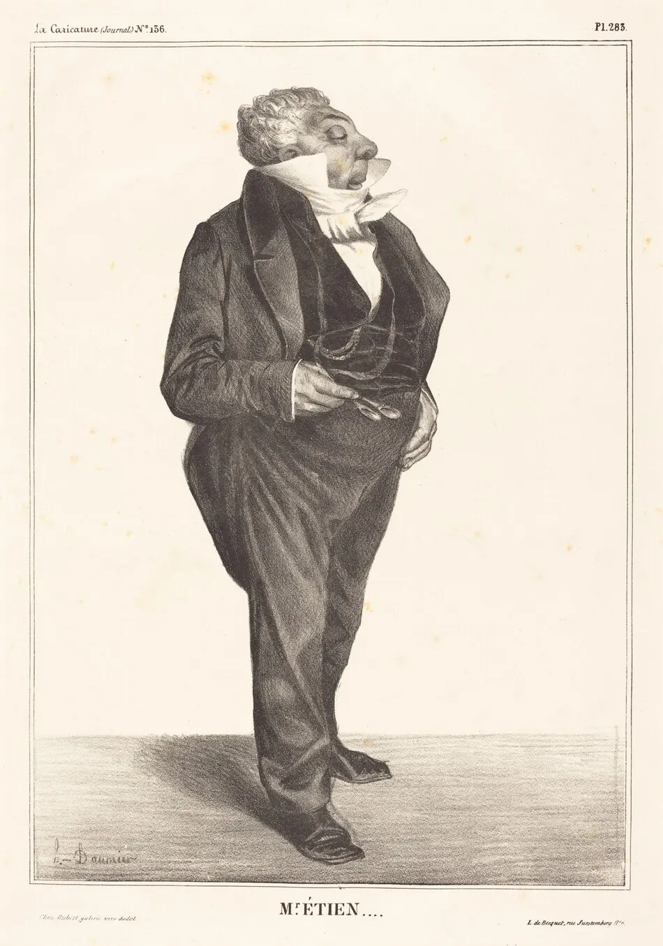 Charles Guillaume Étienne by Honoré Daumier