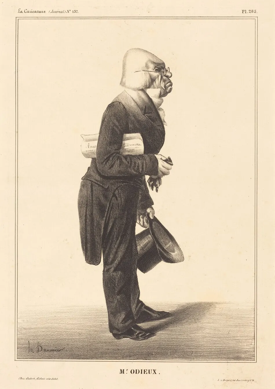 Antoine Odier by Honoré Daumier