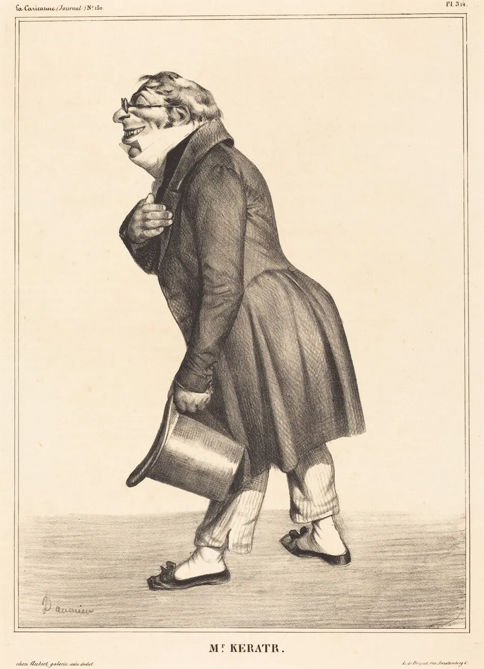 Comte de Kératry by Honoré Daumier