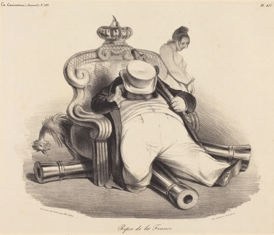 Repos de la France by Daumier, Honoré