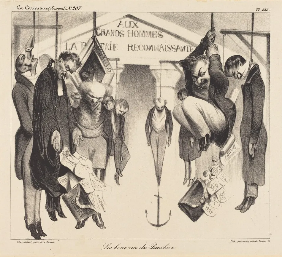 Les honneurs du Panthéon by Honoré Daumier