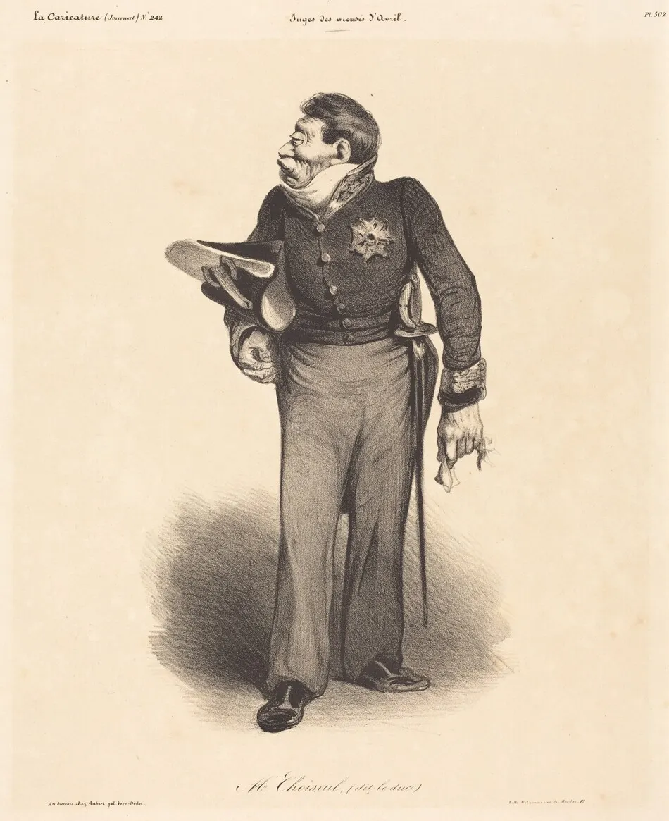 C.-A. Gabriel, duc de Choiseul by Honoré Daumier
