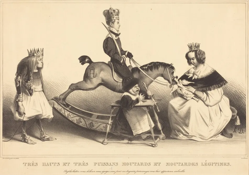Très hauts et très puissans moutards et moutardes légitimes by Daumier, Honoré