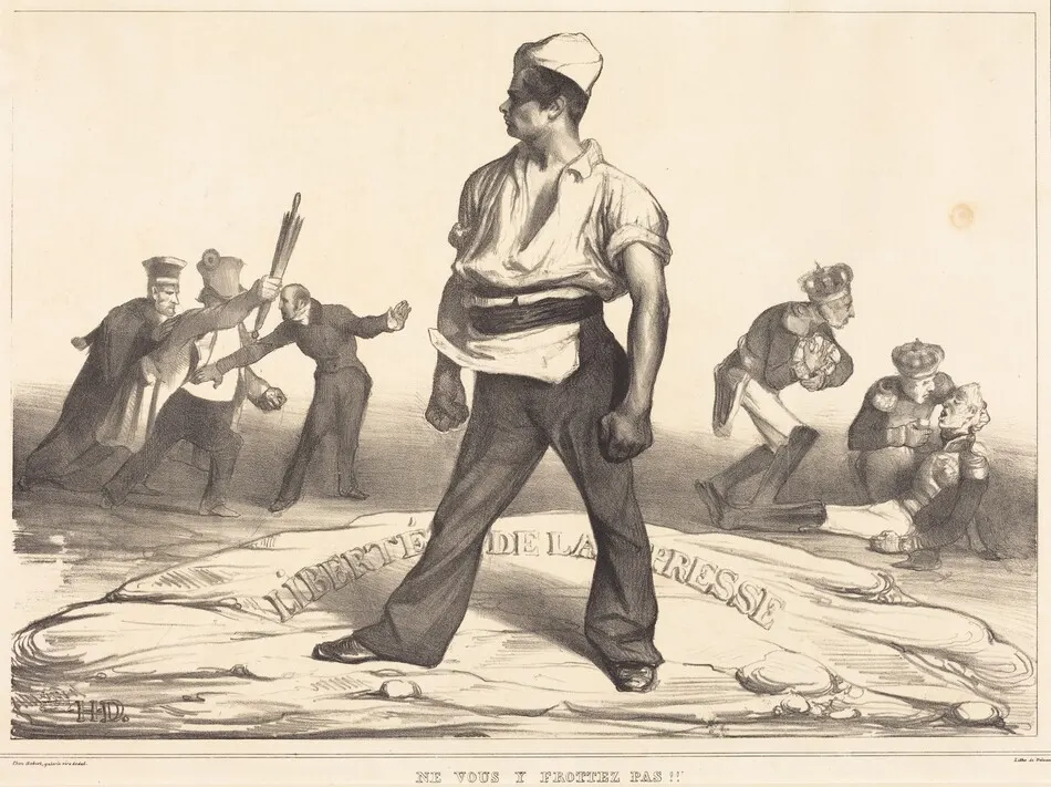 Ne vous y frottez pas!! (Don't You Meddle with It!!) by Honoré Daumier