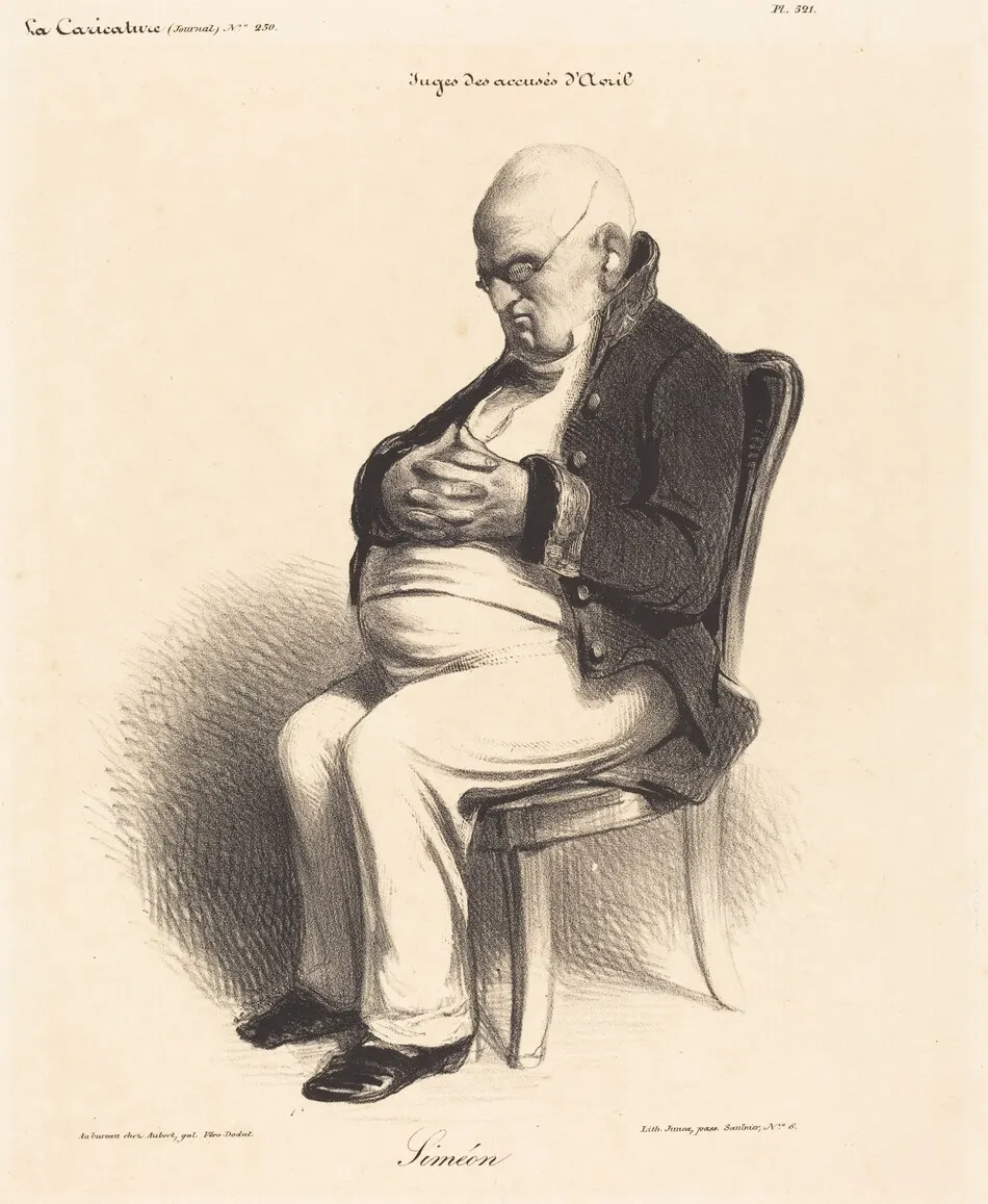 Comte J.-Jérome Siméon by Honoré Daumier