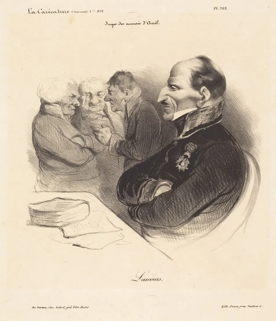 Baron de Lascours by Honoré Daumier