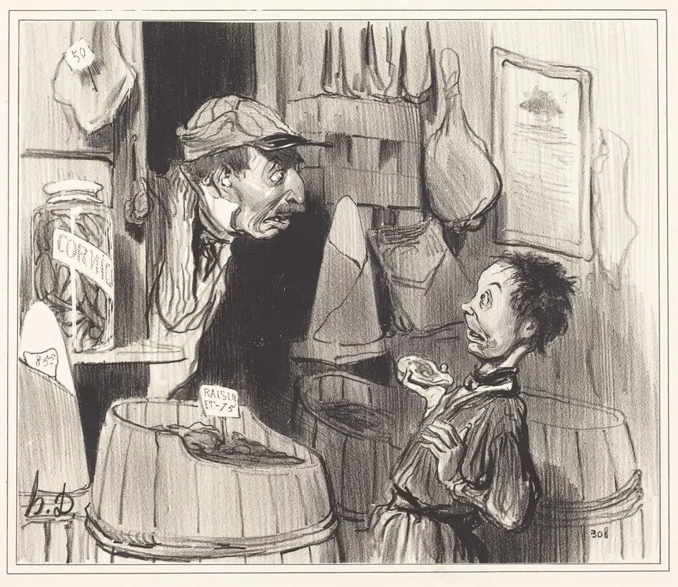 Épicier citoyen, guerrier pur et sans tache... by Honoré Daumier