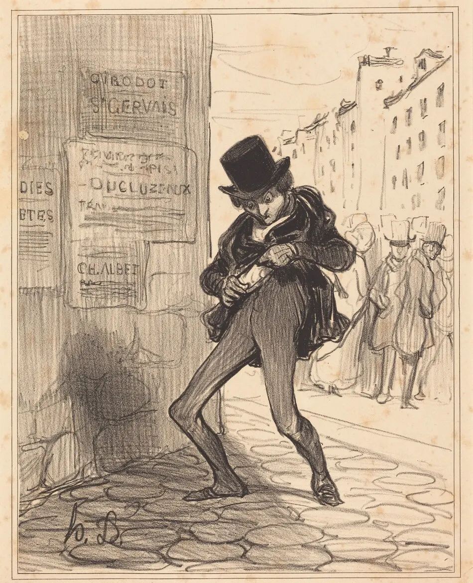 Volé!... Rue vide-gousset... by Daumier, Honoré
