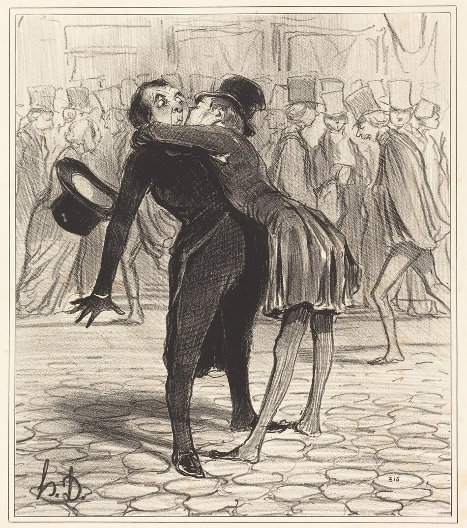 L'Ami de collège by Honoré Daumier