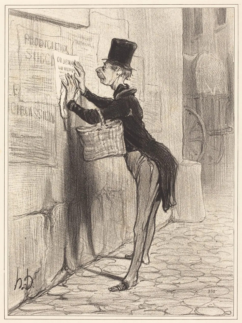 Le Placeur by Honoré Daumier
