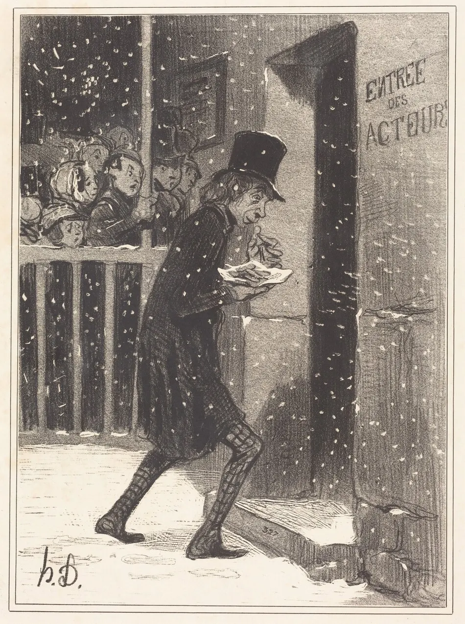 L'Acteur des Funambules by Honoré Daumier