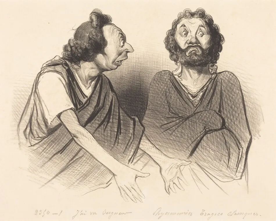 J'ai vu Seigneur... votre malheureux fils... by Honoré Daumier