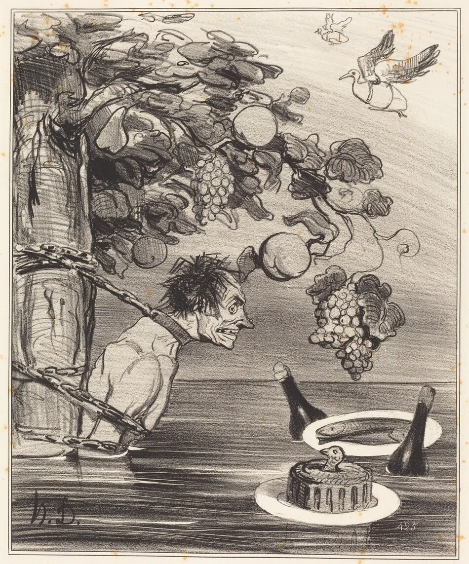 Le Supplice de Tantale by Honoré Daumier