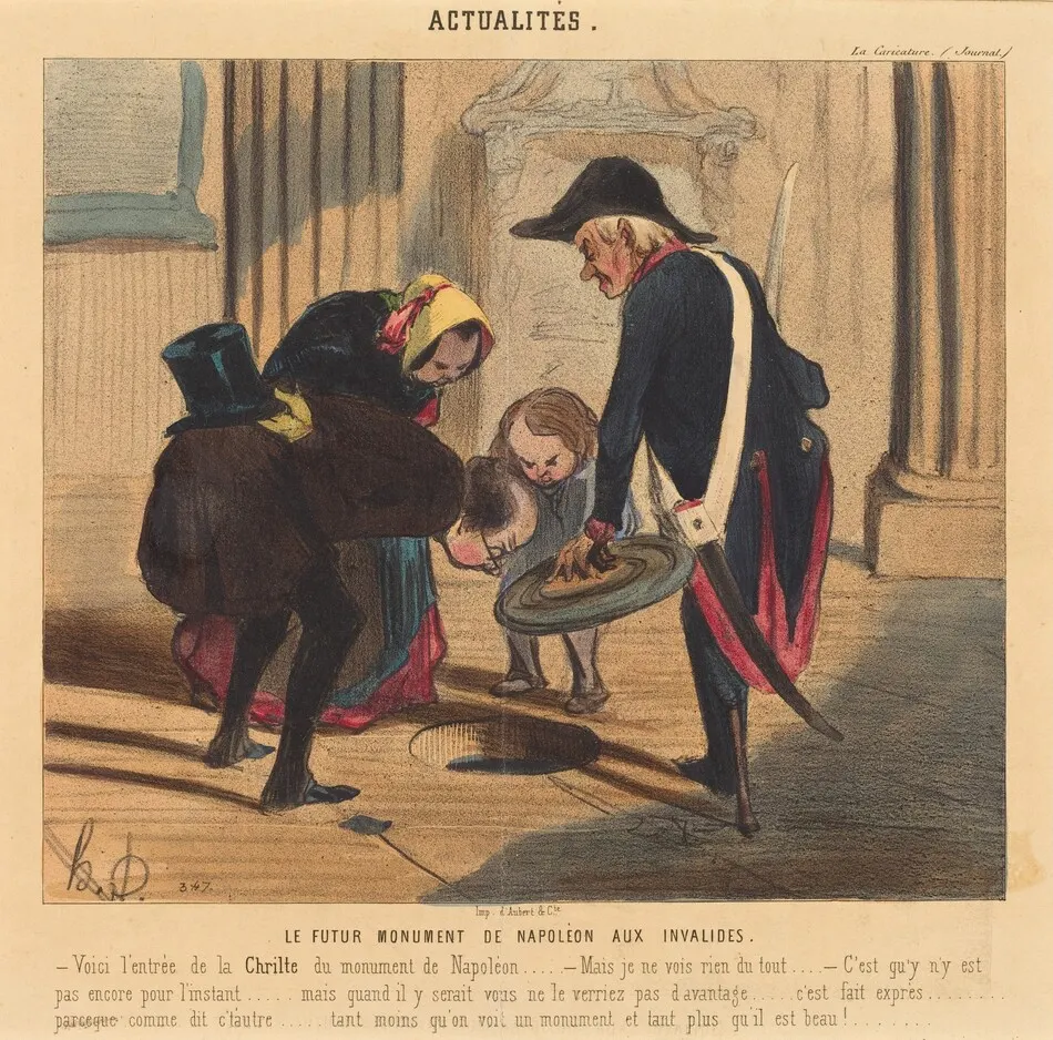 Le Futur monument de Napoléon aux Invalides by Honoré Daumier