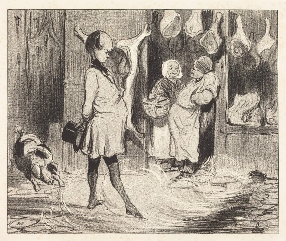 Impressions de voyage d'un grand poete by Honoré Daumier
