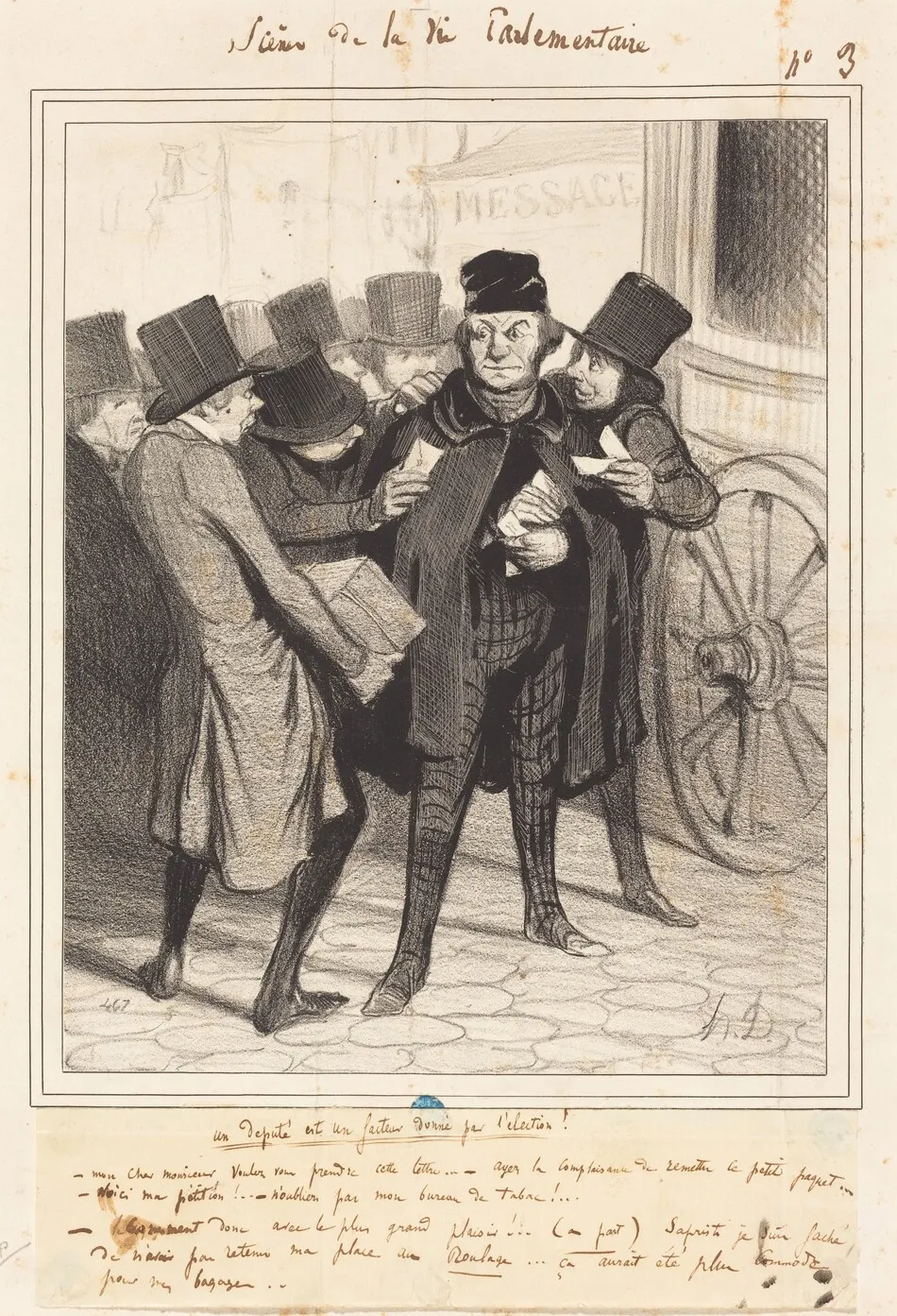 Un Voyage d'agrément a Paris by Daumier, Honoré