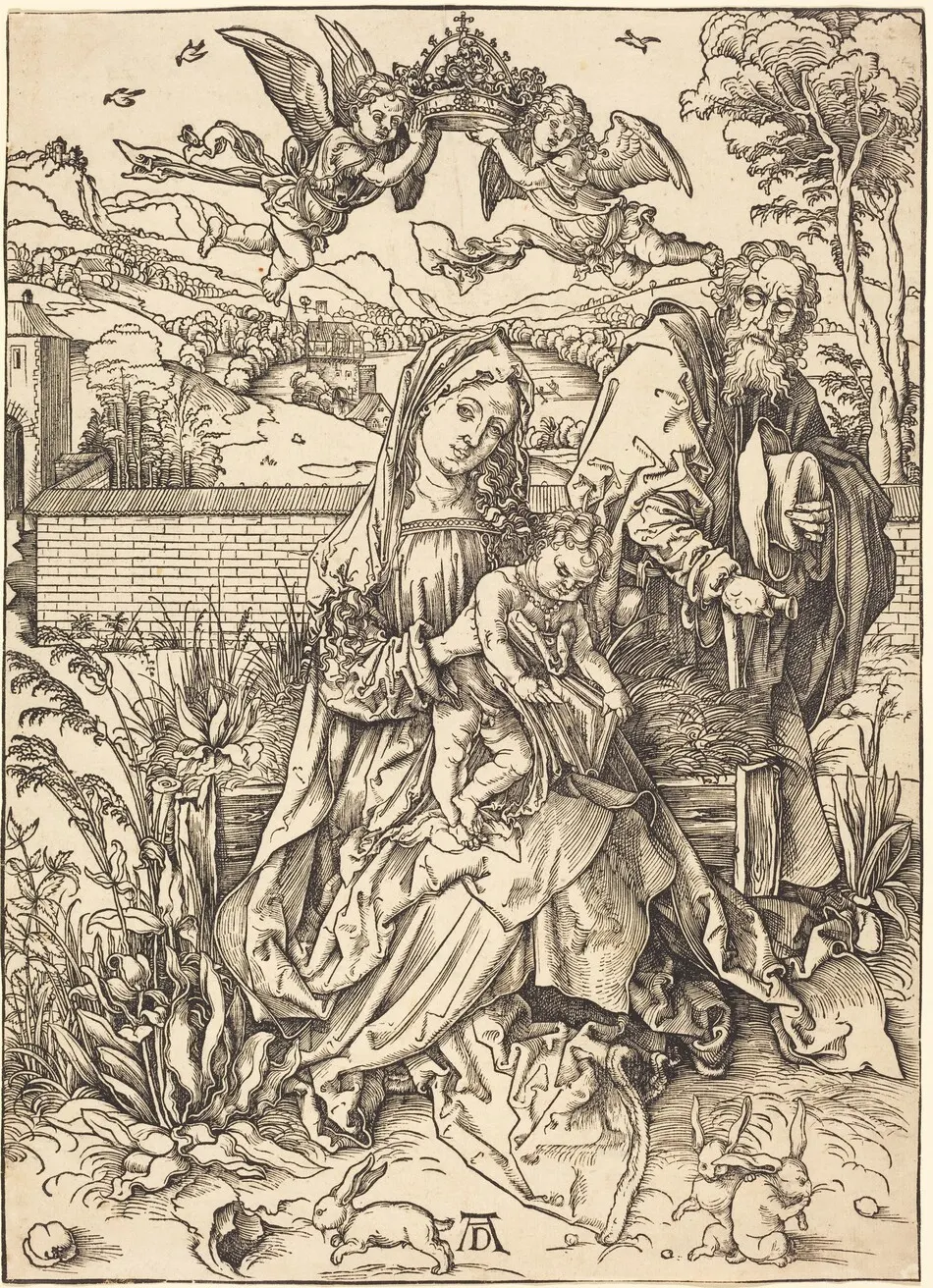The Holy Family with the Three Hares by Albrecht Dürer