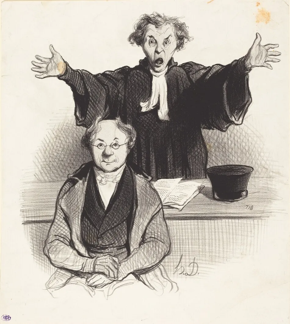 Une Demande en séparation by Daumier, Honoré