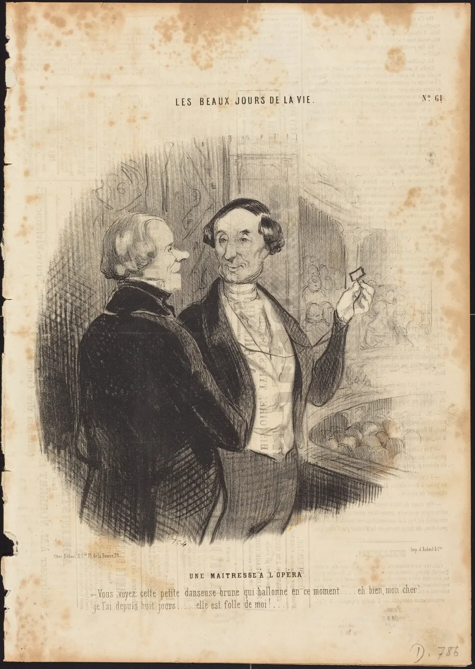 Une Maitresse a l'Opéra by Daumier, Honoré
