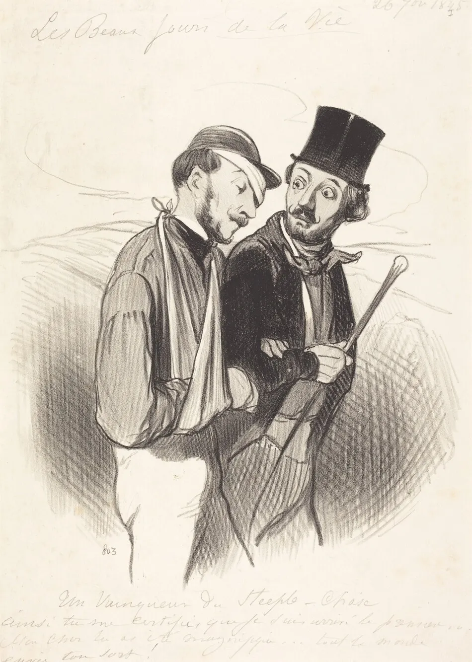 Un Vainqueur de Steeple-chase by Daumier, Honoré
