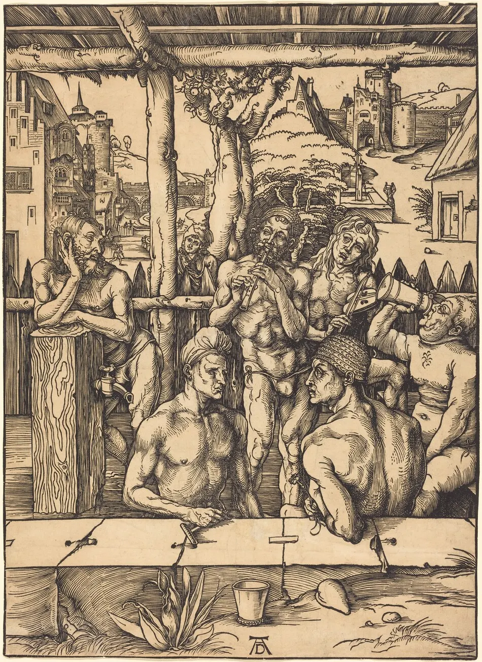 Bath House by Albrecht Dürer