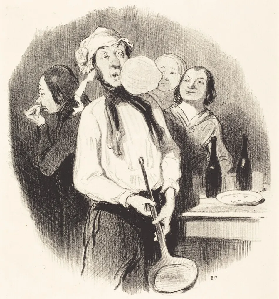 Les Crêpes by Honoré Daumier