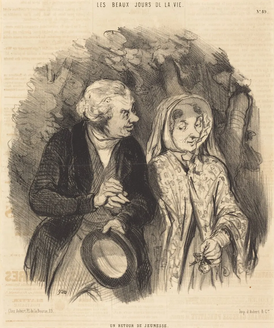 Un Retour de jeunesse by Daumier, Honoré