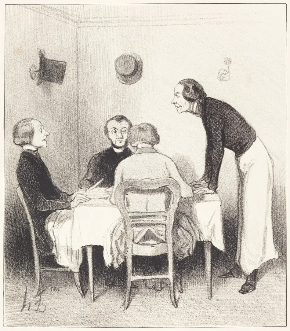 Carotte du restaurant by Honoré Daumier