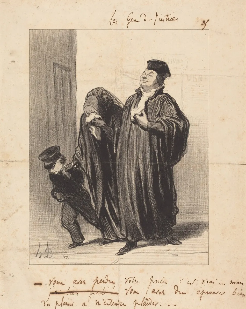 Vous avez perdu votre procès c'est vrai... by Daumier, Honoré