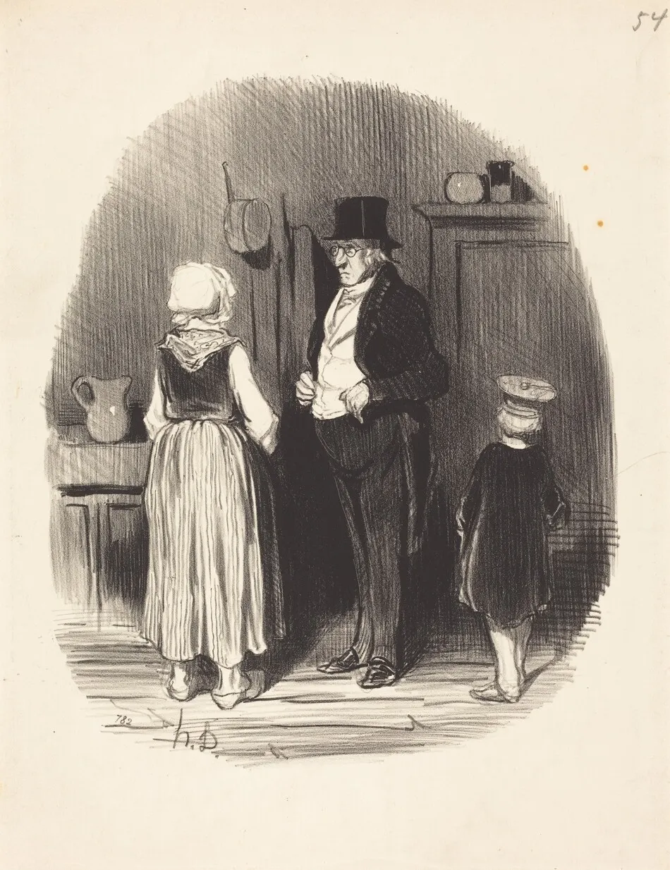 Comment!... tous mes moutons sont morts... by Honoré Daumier