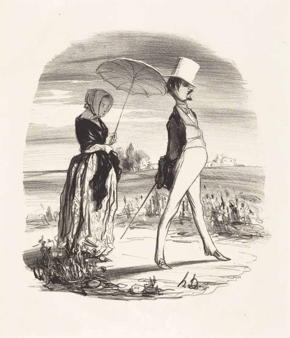 Et on appelle ça descendre le fleuve de la vie... by Honoré Daumier