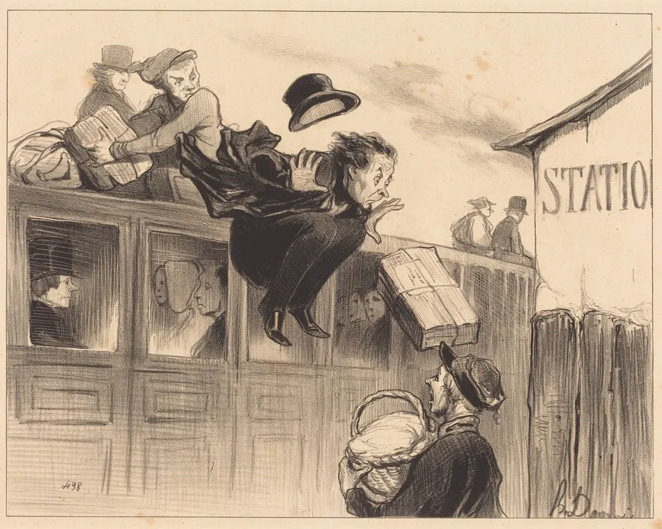 Trente secondes de station by Daumier, Honoré