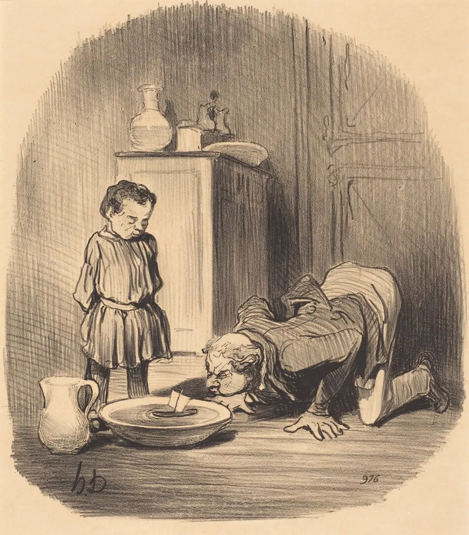 Comment on donne... le goût de la navigation by Honoré Daumier