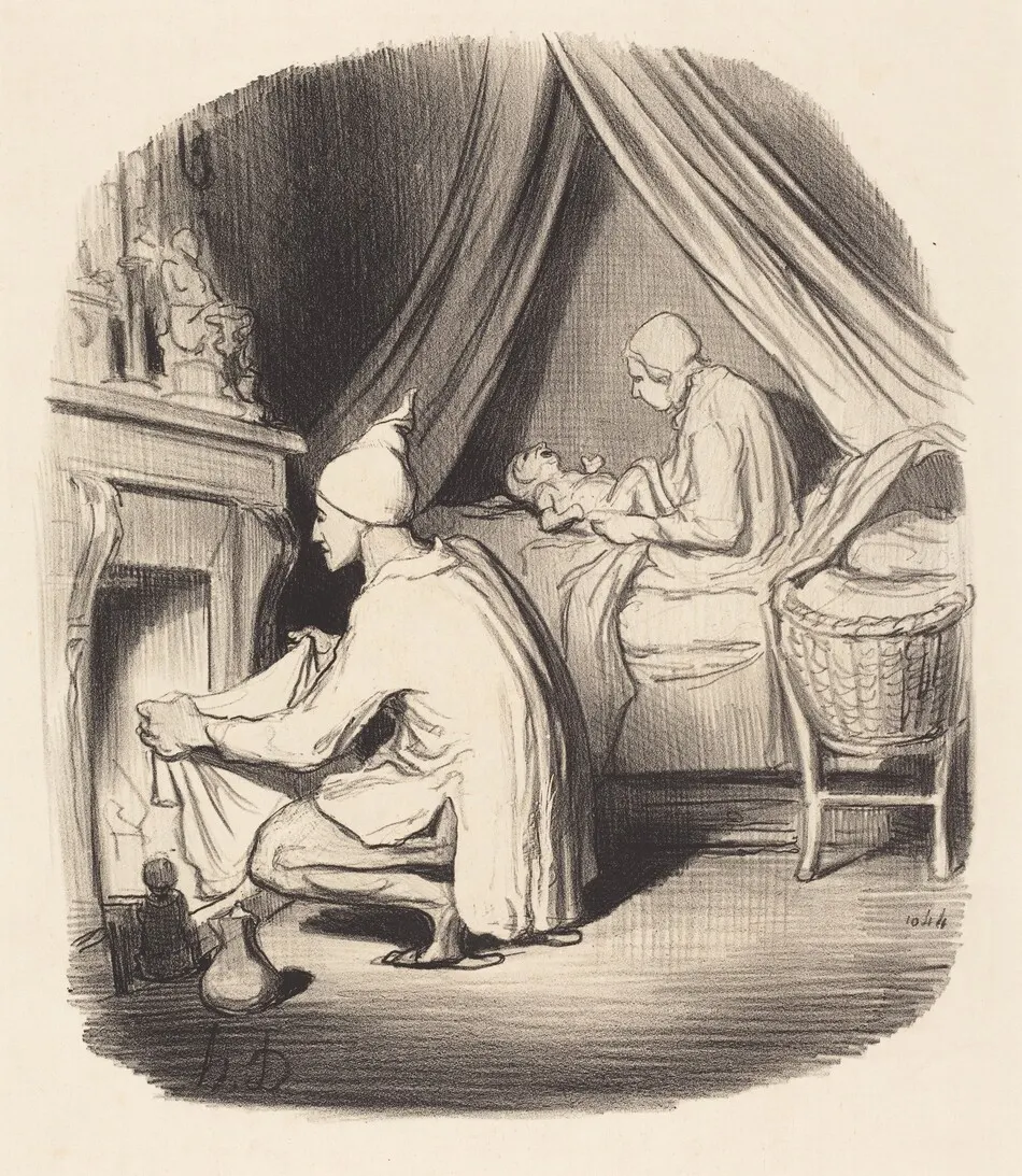 Une Nuit agitée by Daumier, Honoré