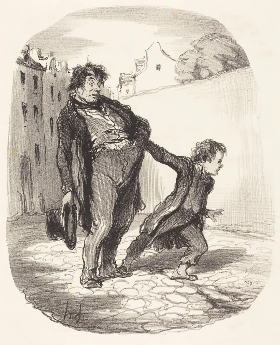 Un Fils modèle by Daumier, Honoré