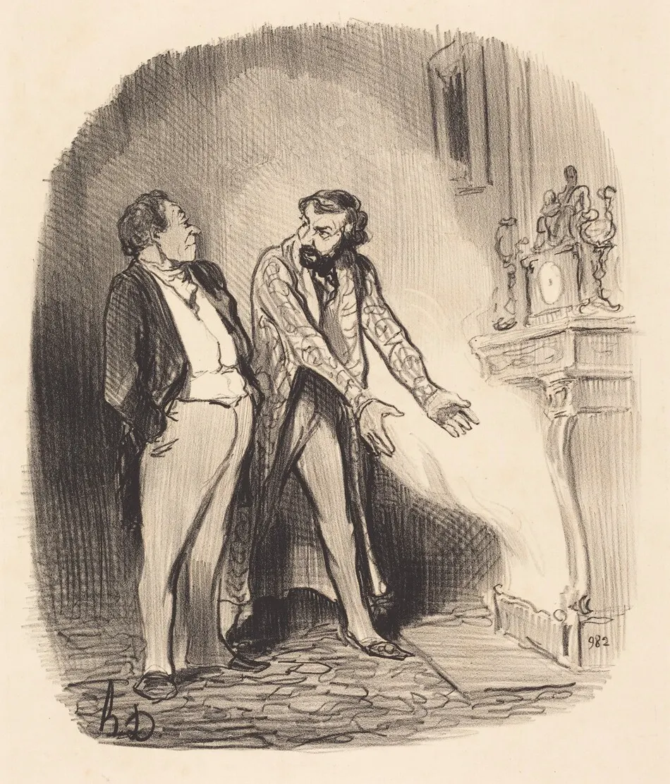 Mais monsieur le propriétaire, voyez... by Honoré Daumier