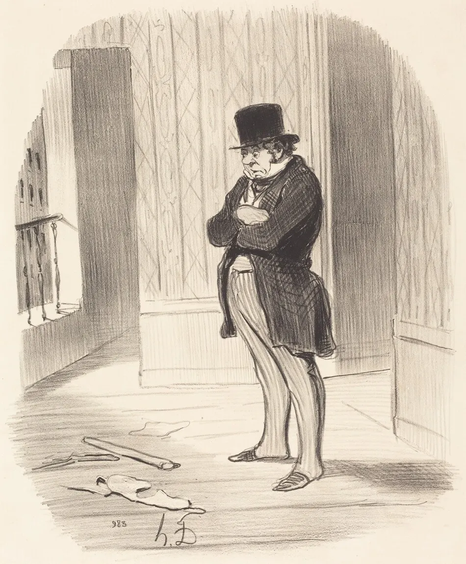 Déménagé!... by Honoré Daumier