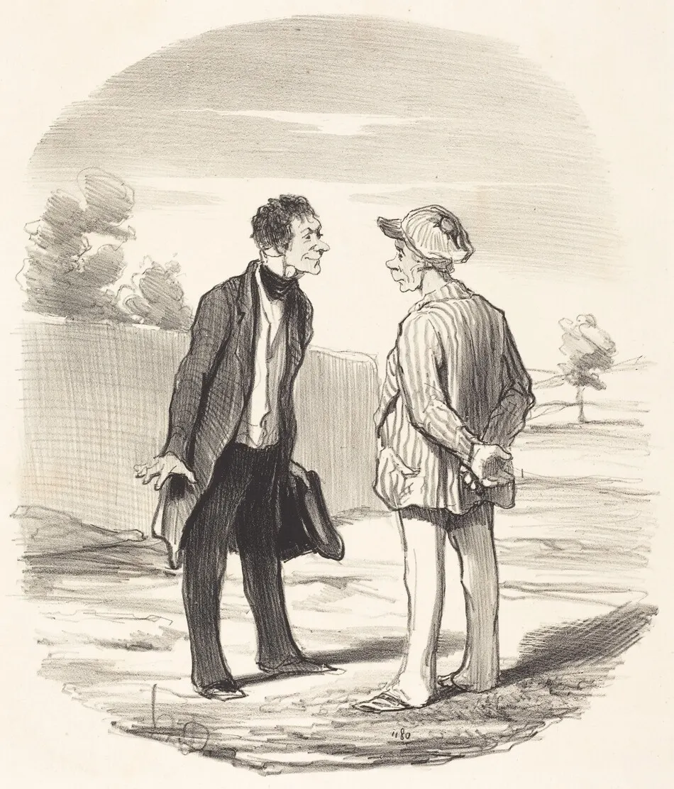 Oui, monsieur Gimblet, l'ordre ne sera... rétabli... by Honoré Daumier