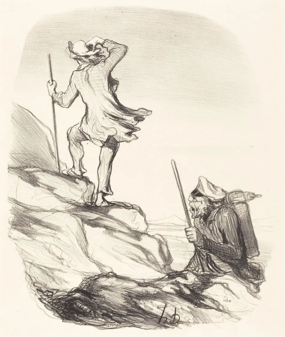 Aperçois-tu un lieu civilisé... by Honoré Daumier