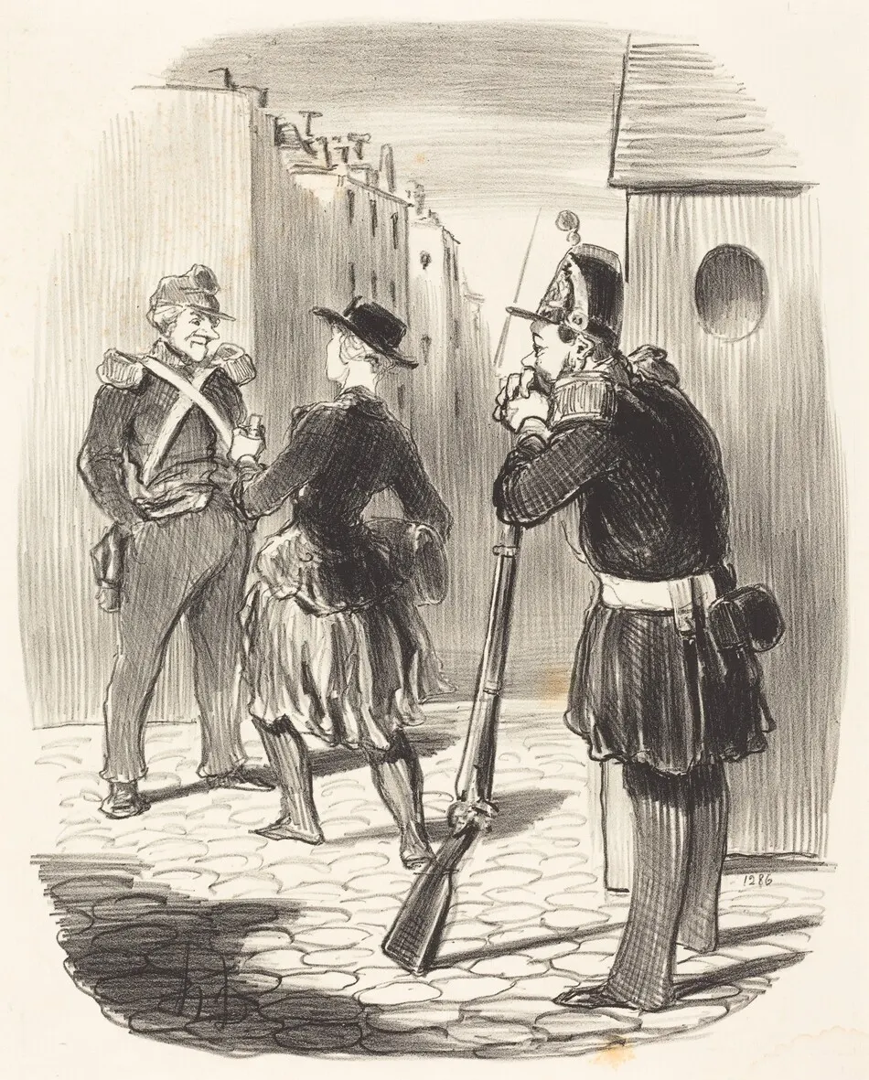 Ce satané Pigochard... by Honoré Daumier