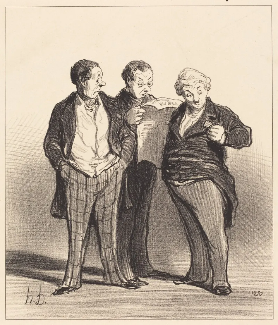 L'Interdiction du port des décorations by Honoré Daumier