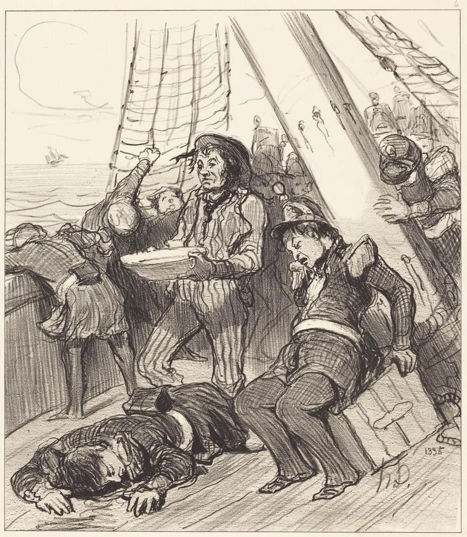 Plusieurs gardes nationaux qui n'avaient pas songé... by Honoré Daumier