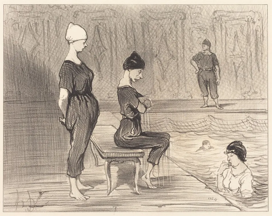 Fesant toutes partie de la plus belle moitié... by Honoré Daumier