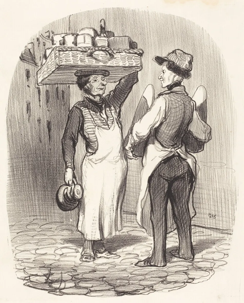 Des chargés d'affaires by Honoré Daumier