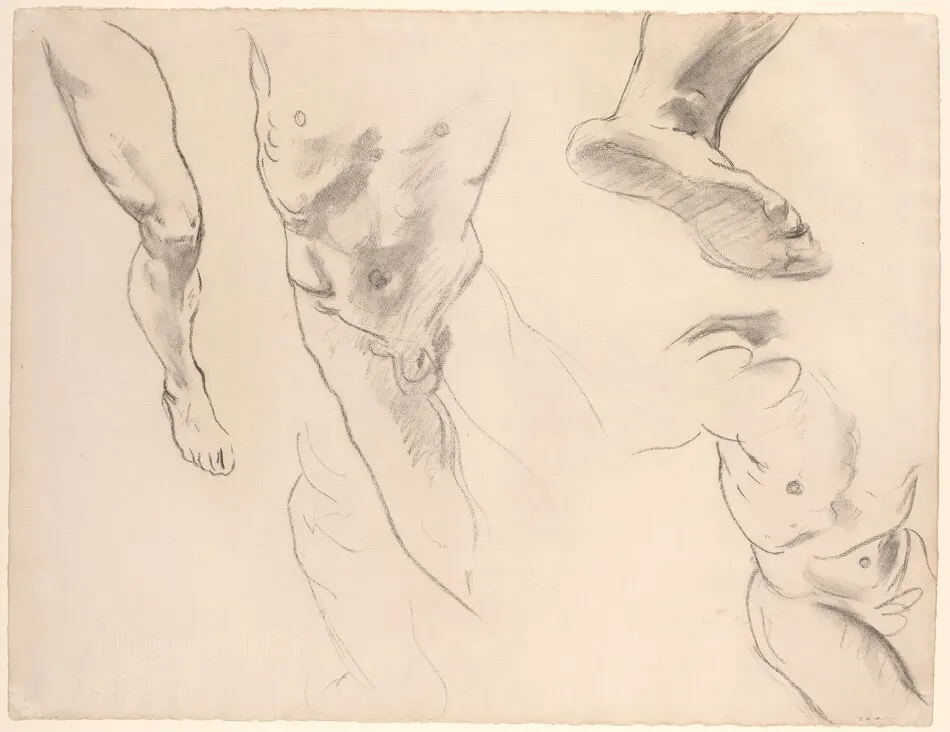 Figure Studies of a Nude Youth by John Singer Sargent