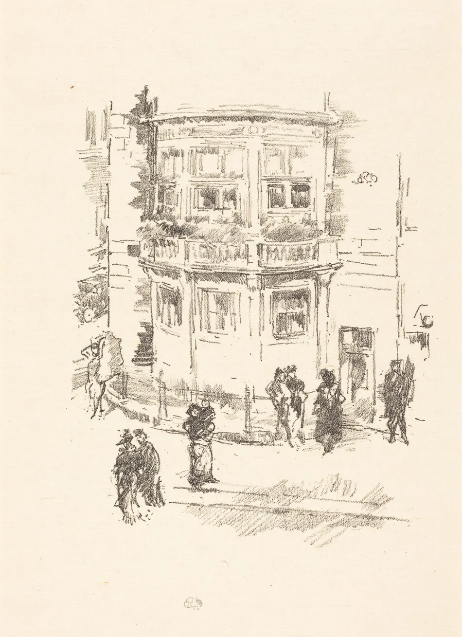 The Manager's Window, Gaiety Theatre by James McNeill Whistler
