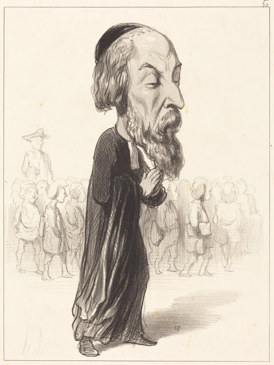 A. Fréd. Pierre comte de Falloux by Honoré Daumier