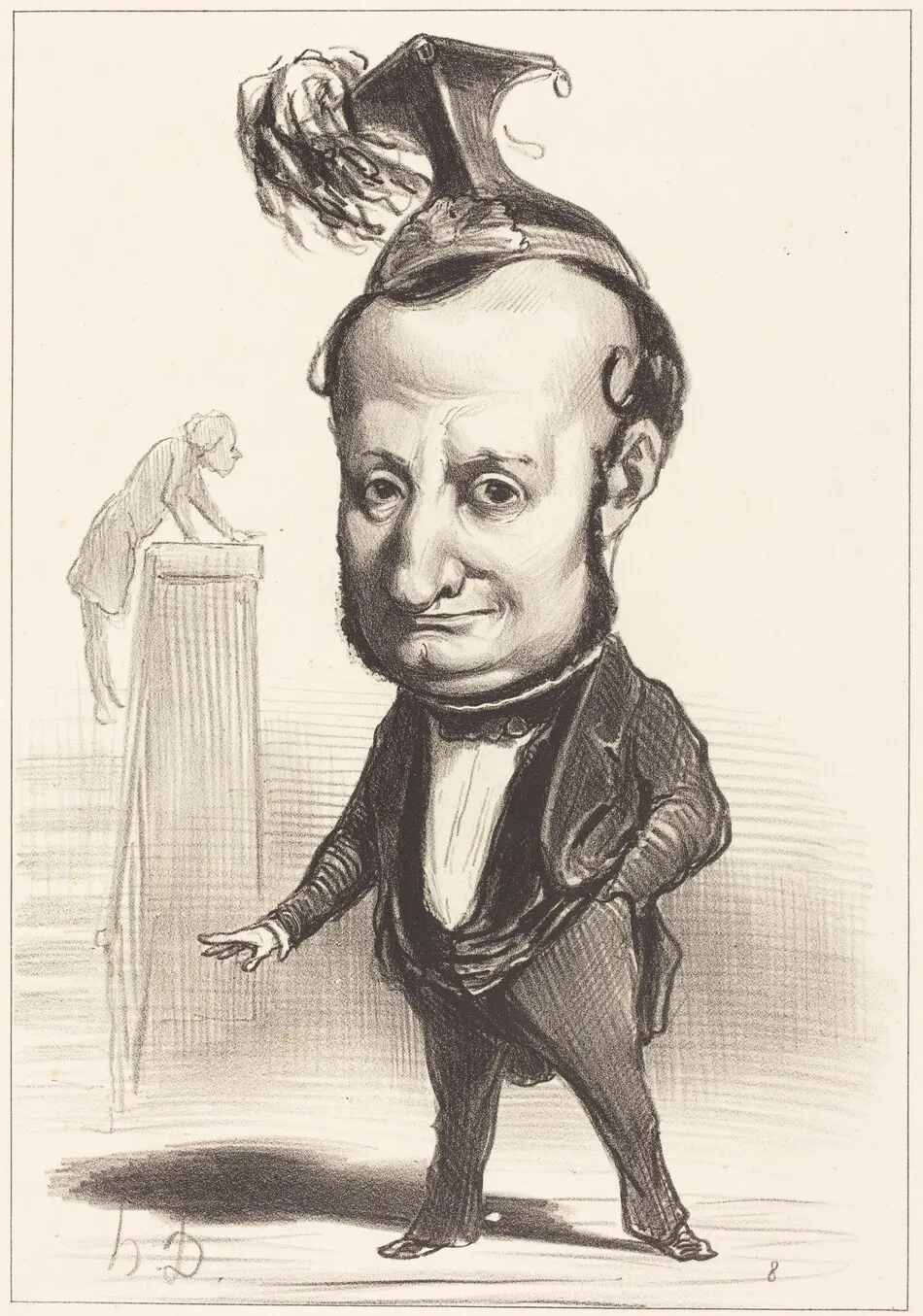 L.F. Raymond Wolowski by Honoré Daumier