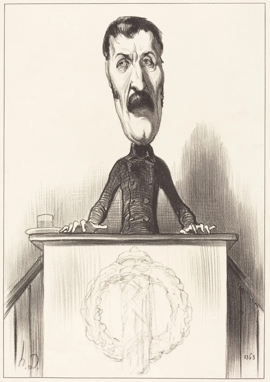 Jules Bastide by Honoré Daumier